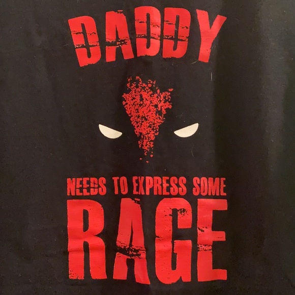 Fruit of The Loom Deadpool Daddy Needs to Express Some Rage Men’s Graphic Tee L - Picture 2 of 5
